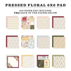 Carta Bella Pressed Floral 6 x 6 Paper Pad cbpf473023 Detailed Image