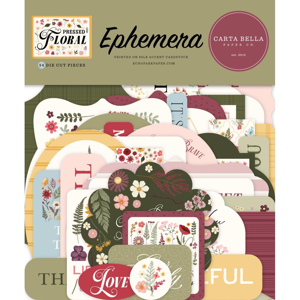 Carta Bella Pressed Floral Ephemera cbpf473024