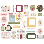 Carta Bella Pressed Floral Ephemera cbpf473024 Family Sentiments