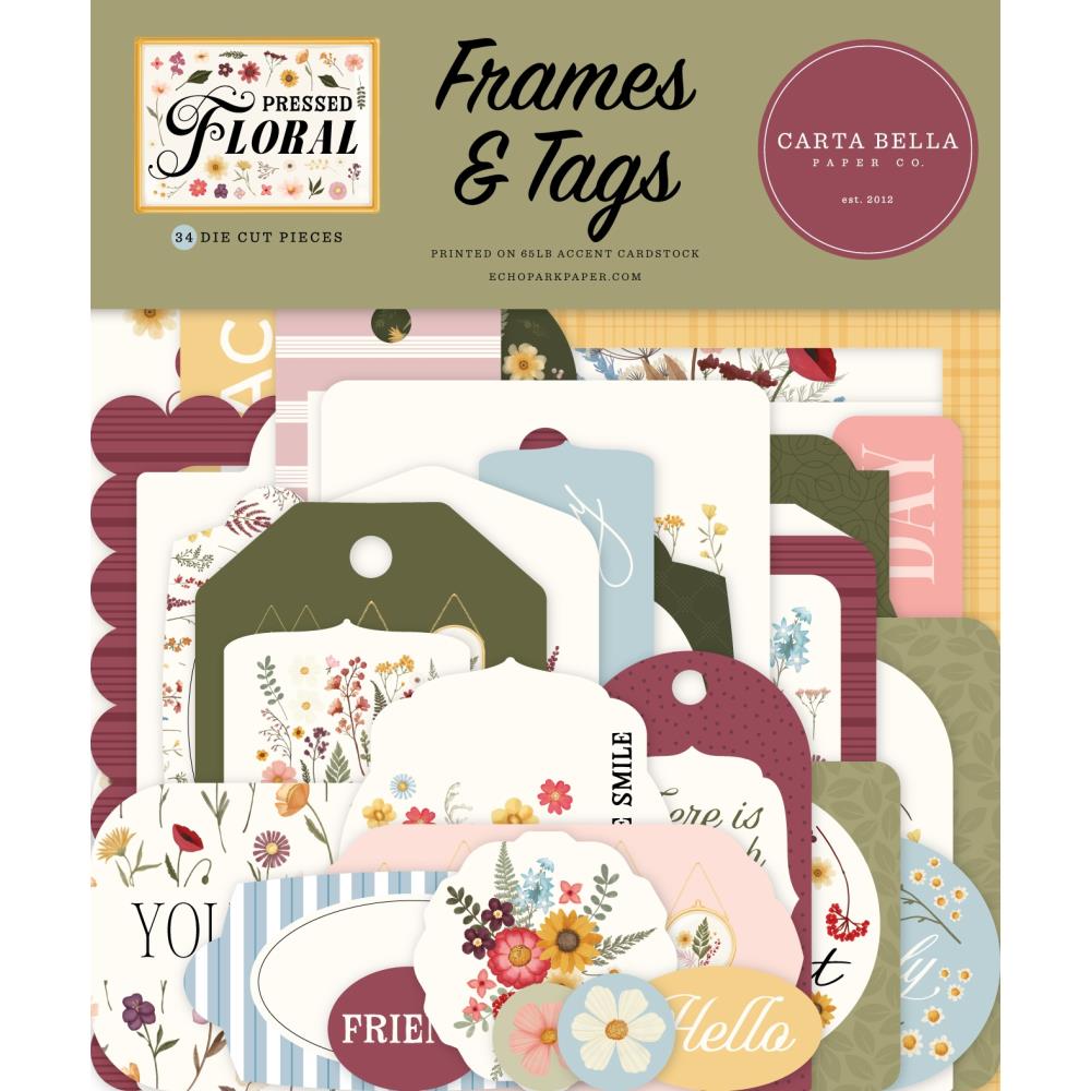 Carta Bella Pressed Floral Frames And Tags cbpf473025