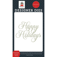 Carta Bella Script Happy Holidays Die cbcic456042