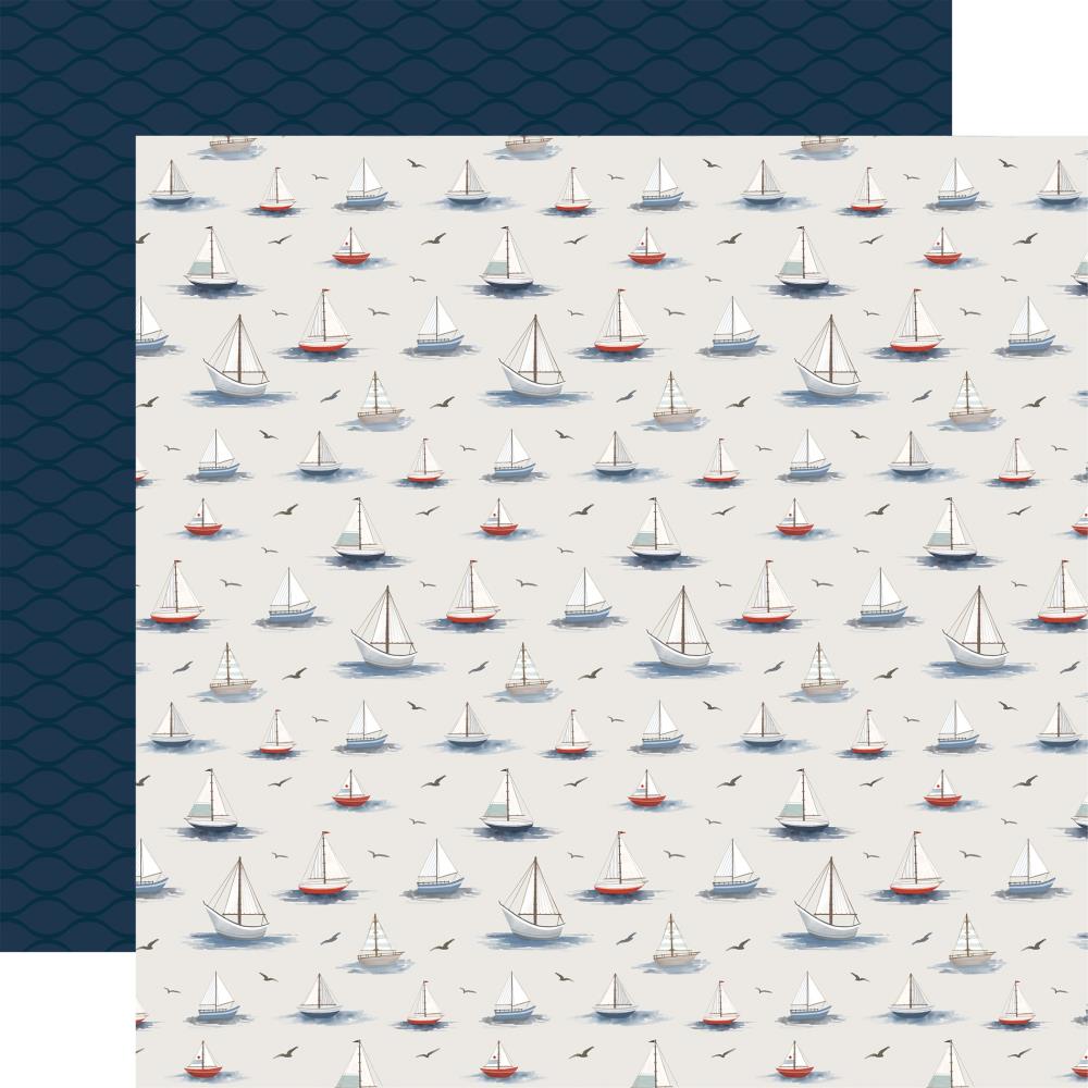 Carta Bella Seashore 12 x 12 Collection Kit cbsh444016 Sailboats And Seagulls