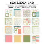 Carta Bella Secret Garden 6 x 6 Mega Paper Pad cbgd421031 Detailed Product View