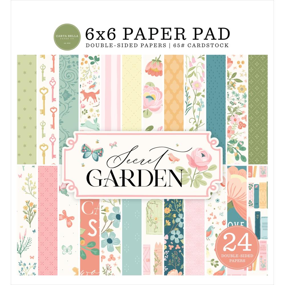 Carta Bella Secret Garden 6 x 6 Paper Pad cbgd421023