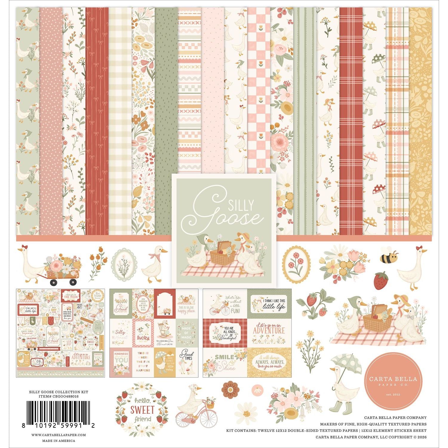 Carta Bella Silly Goose 12 x 12 Collection Kit cbgoo488016
