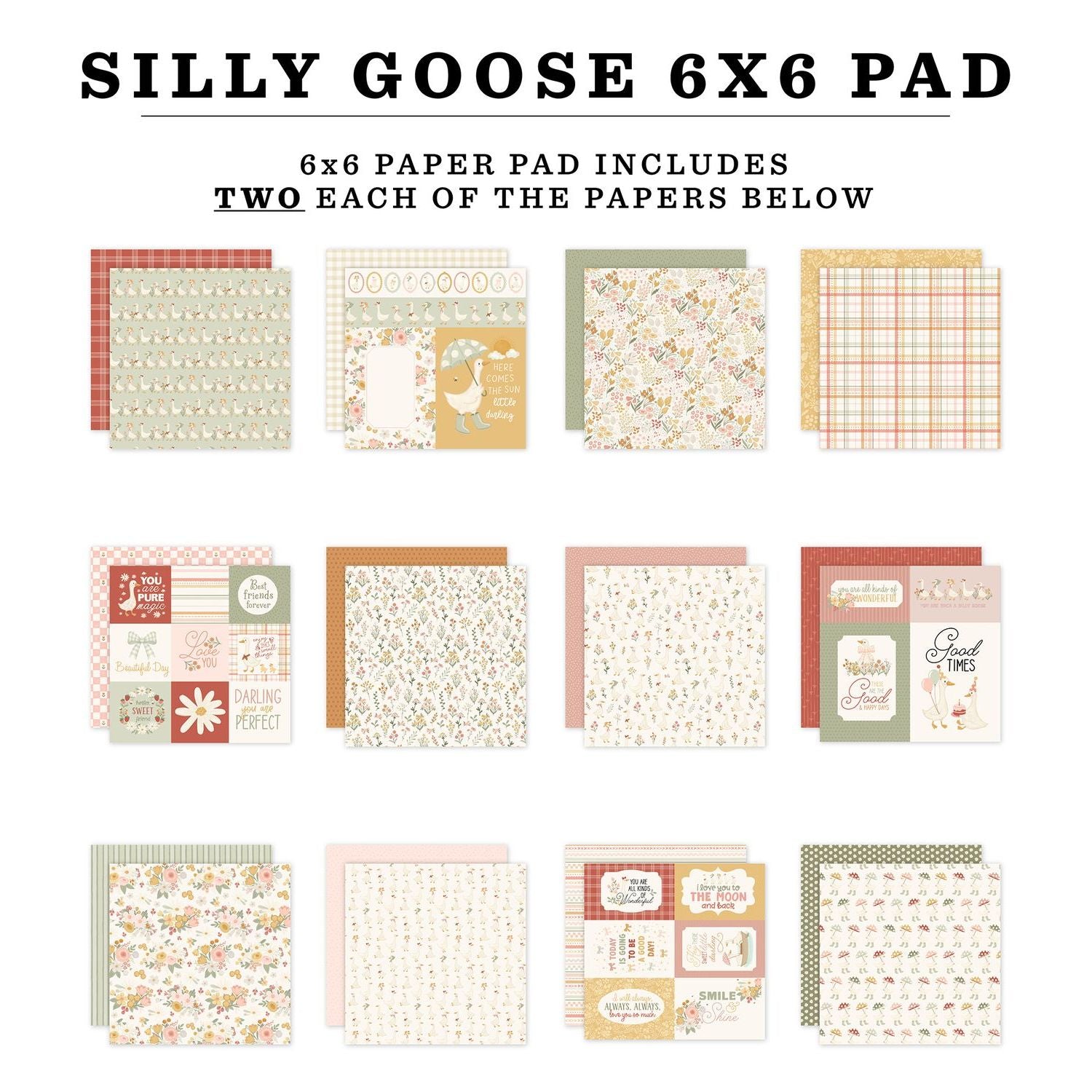 Carta Bella Silly Goose 6 x 6 Paper Pad cbgoo488023 Product Image