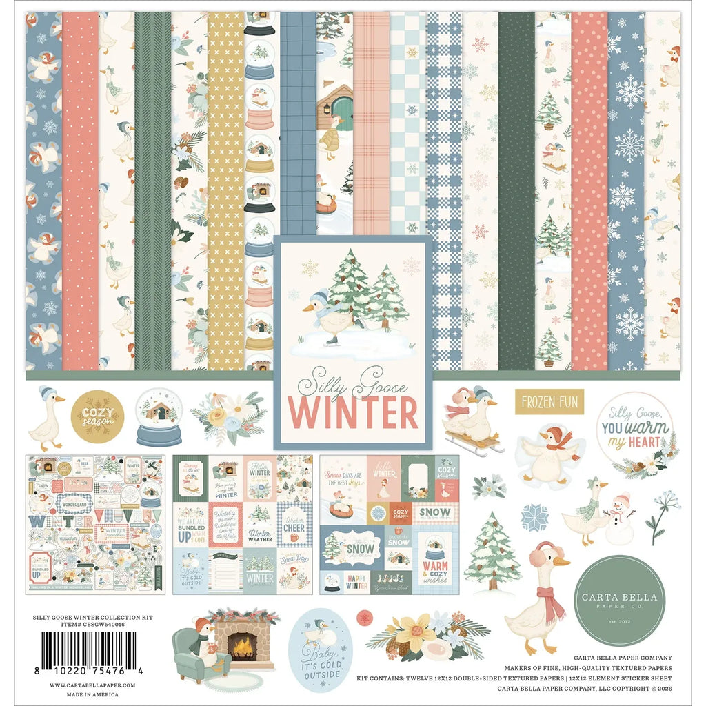 Carta Bella Silly Goose Winter 12 x 12 Collection Kit cbsgw540016