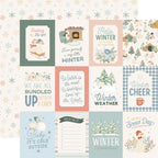 Carta Bella Silly Goose Winter 12 x 12 Collection Kit cbsgw540016 Journaling Cards