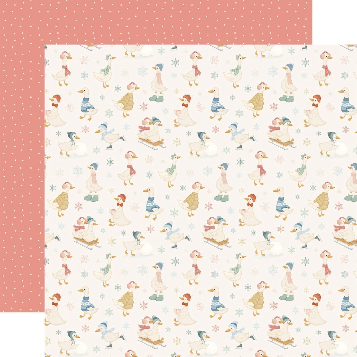 Carta Bella Silly Goose Winter 12 x 12 Collection Kit cbsgw540016 Snowy Games