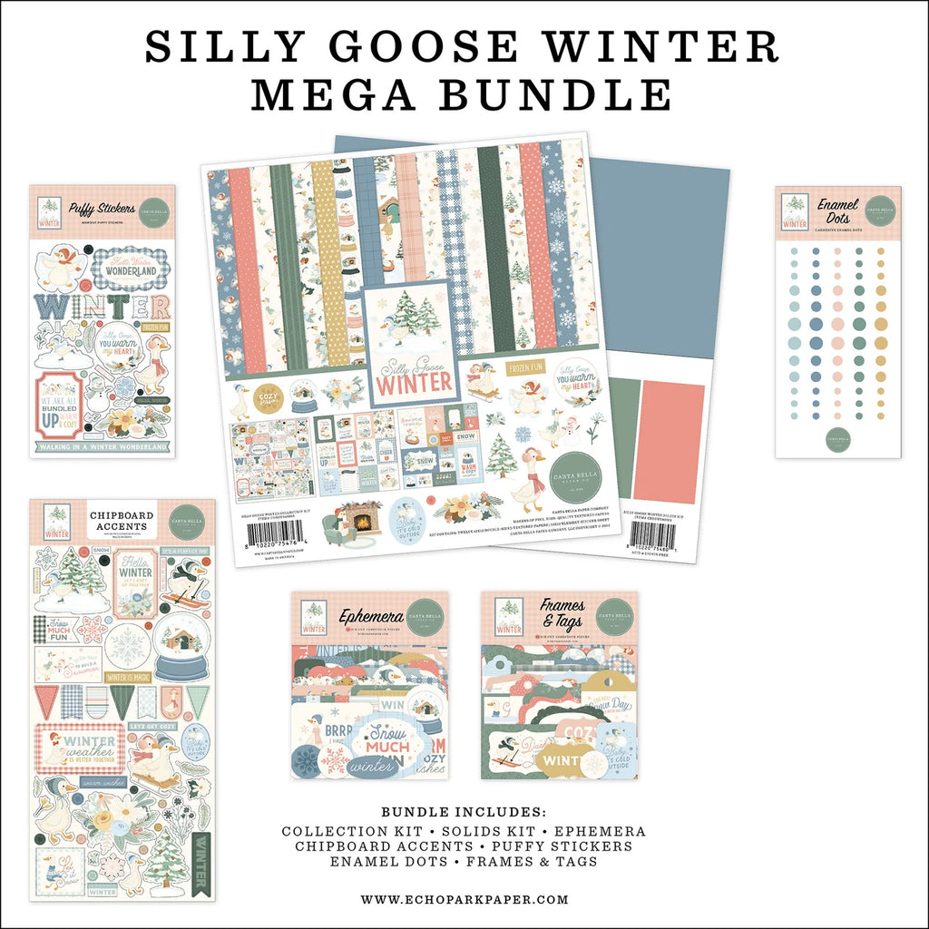 Carta Bella Silly Goose Winter 12 x 12 Mega Bundle cbsgw540050