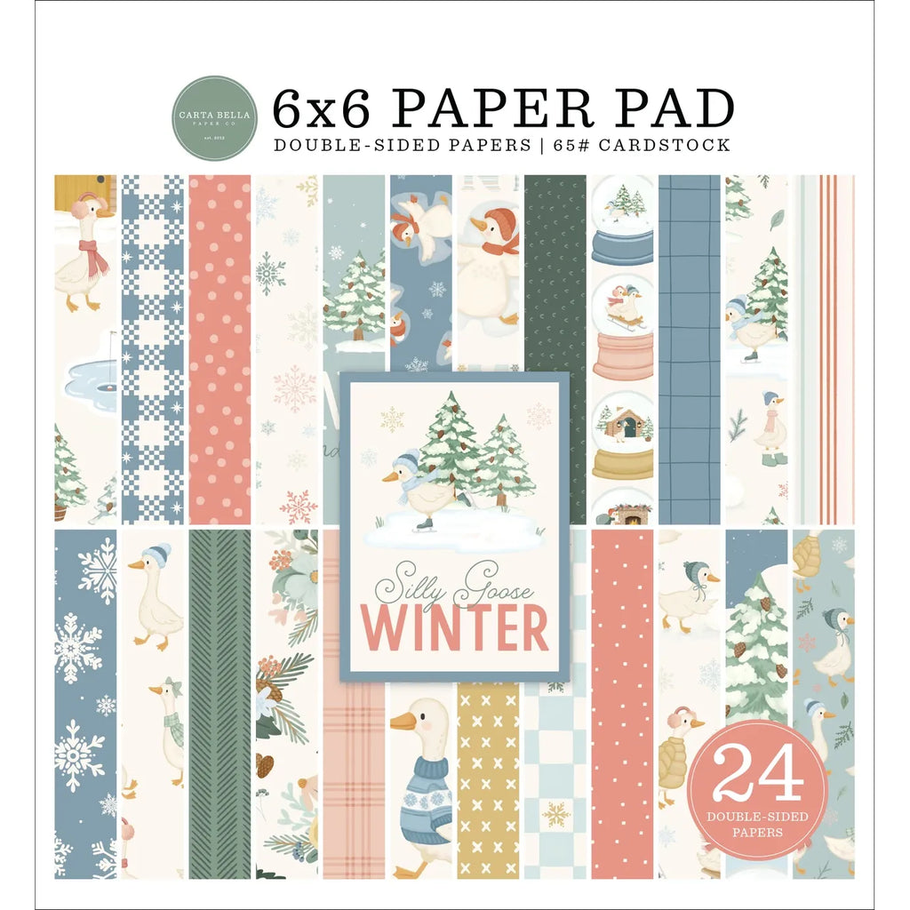 Carta Bella Silly Goose Winter 6 x 6 Paper Pad cbsgw540023
