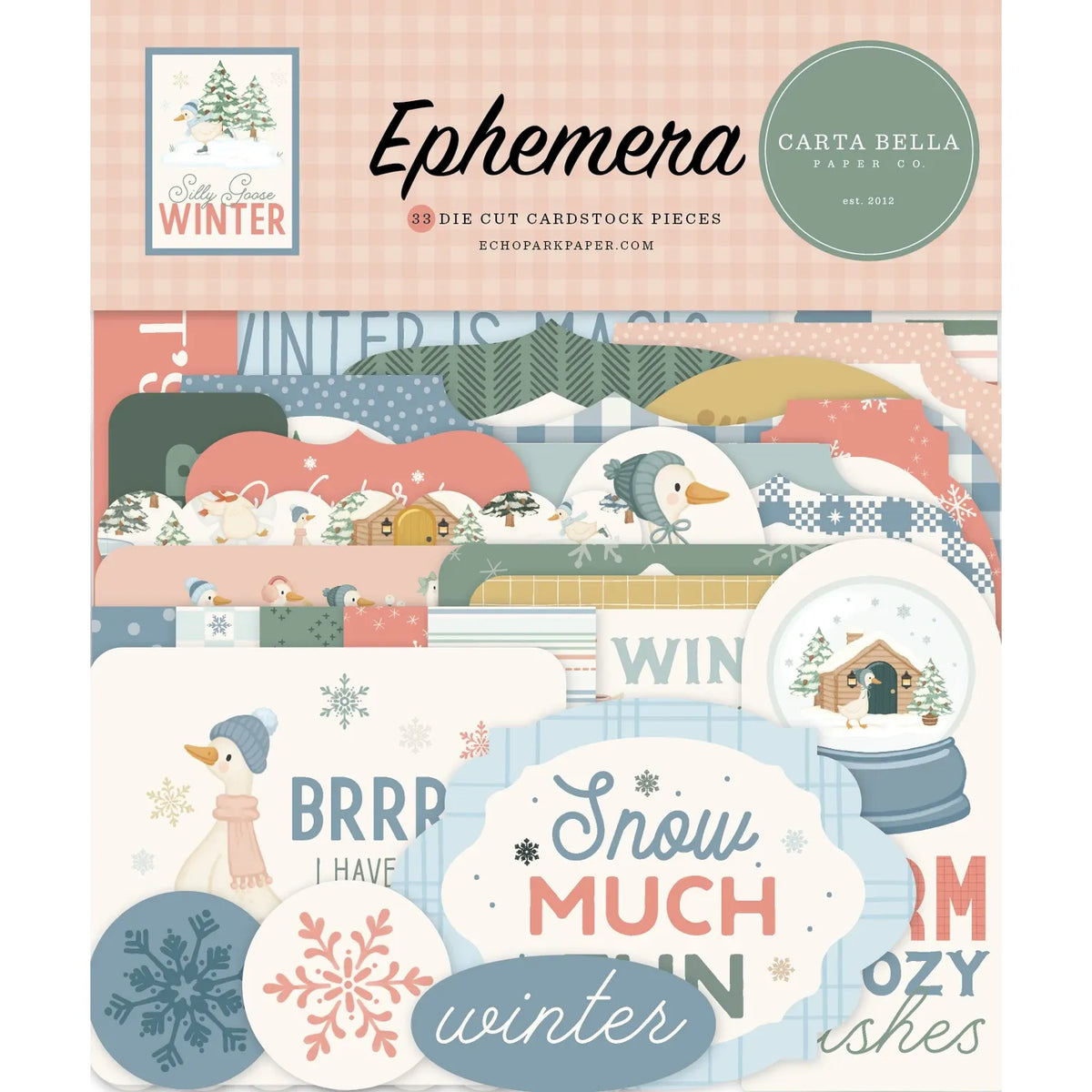 Carta Bella Silly Goose Winter Ephemera cbsgw540024