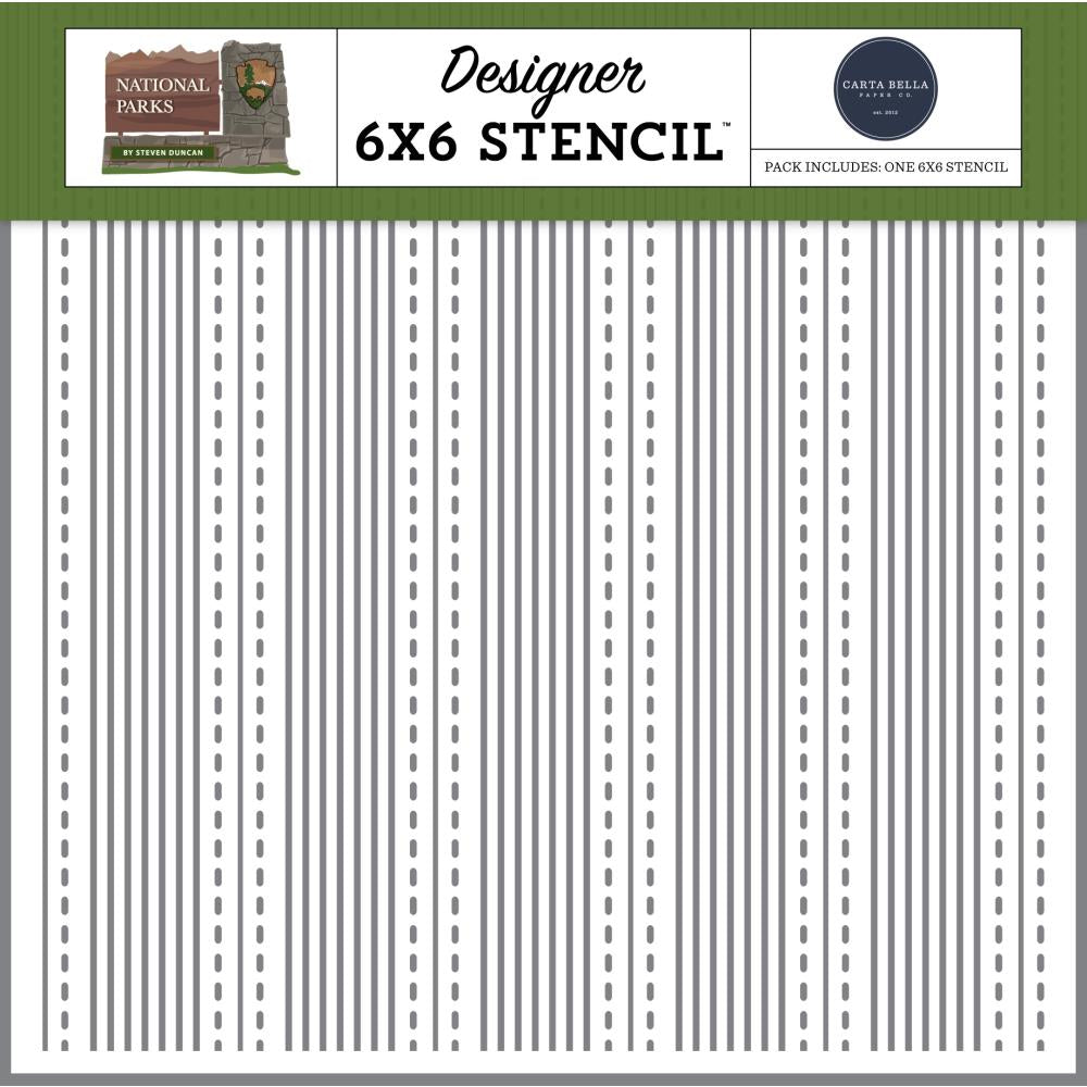 Carta Bella Stateside Stripes 6 x 6 Stencil cbn443034
