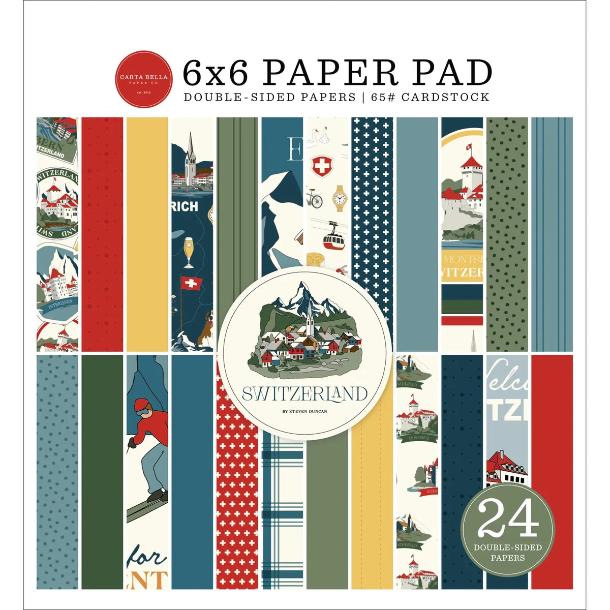 Carta Bella Switzerland 6 x 6 Paper Pad cbsw545023