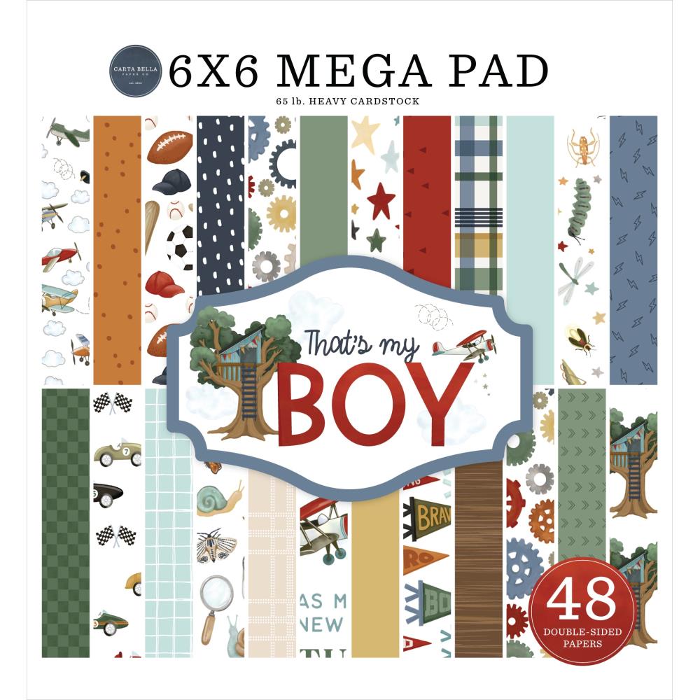 Carta Bella That's My Boy 6 x 6 Mega Paper Pad cbb419031