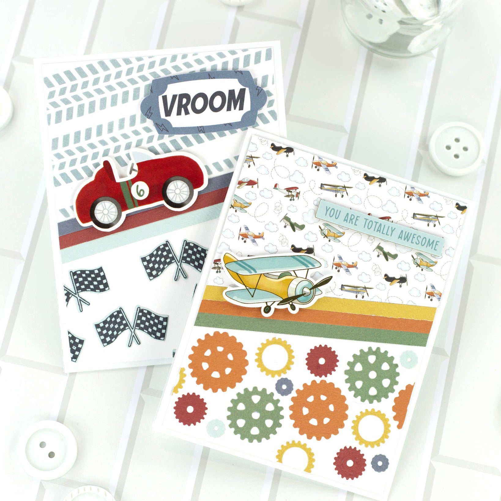 Carta Bella That's My Boy 6 x 6 Mega Paper Pad cbb419031 Car Airplane Cards