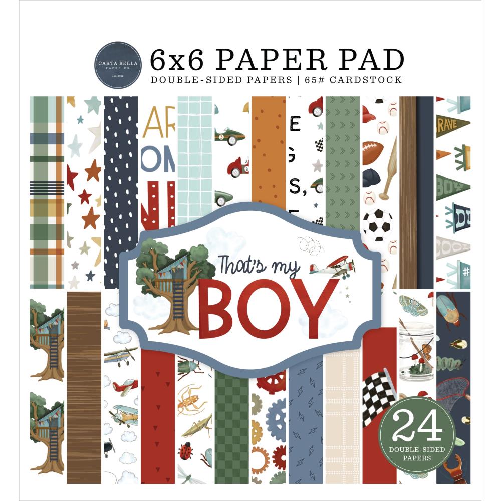 Carta Bella That's My Boy 6 x 6 Paper Pad cbb419023