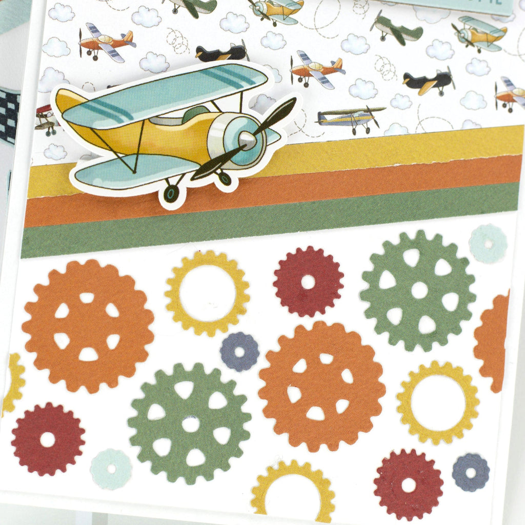 Carta Bella That's My Boy 6 x 6 Paper Pad cbb419023 Airplane Card