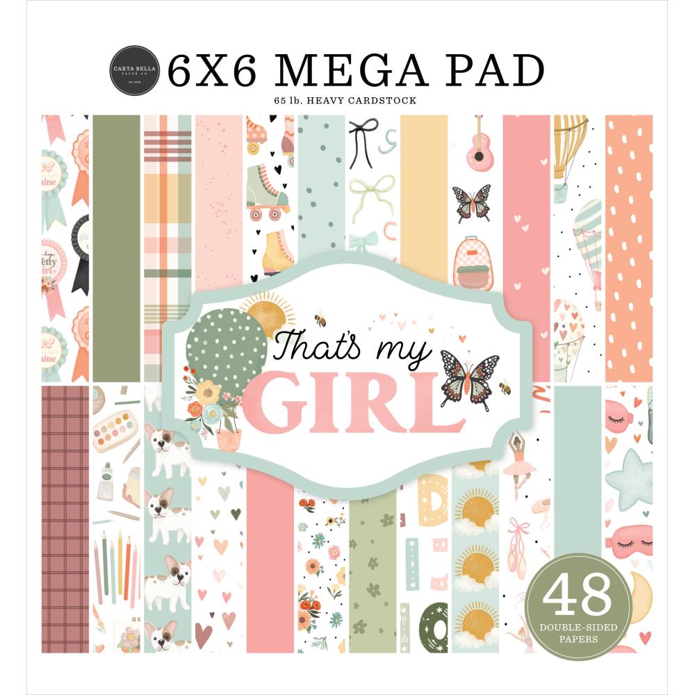 Carta Bella That's My Girl 6 x 6 Mega Paper Pad cbg418031