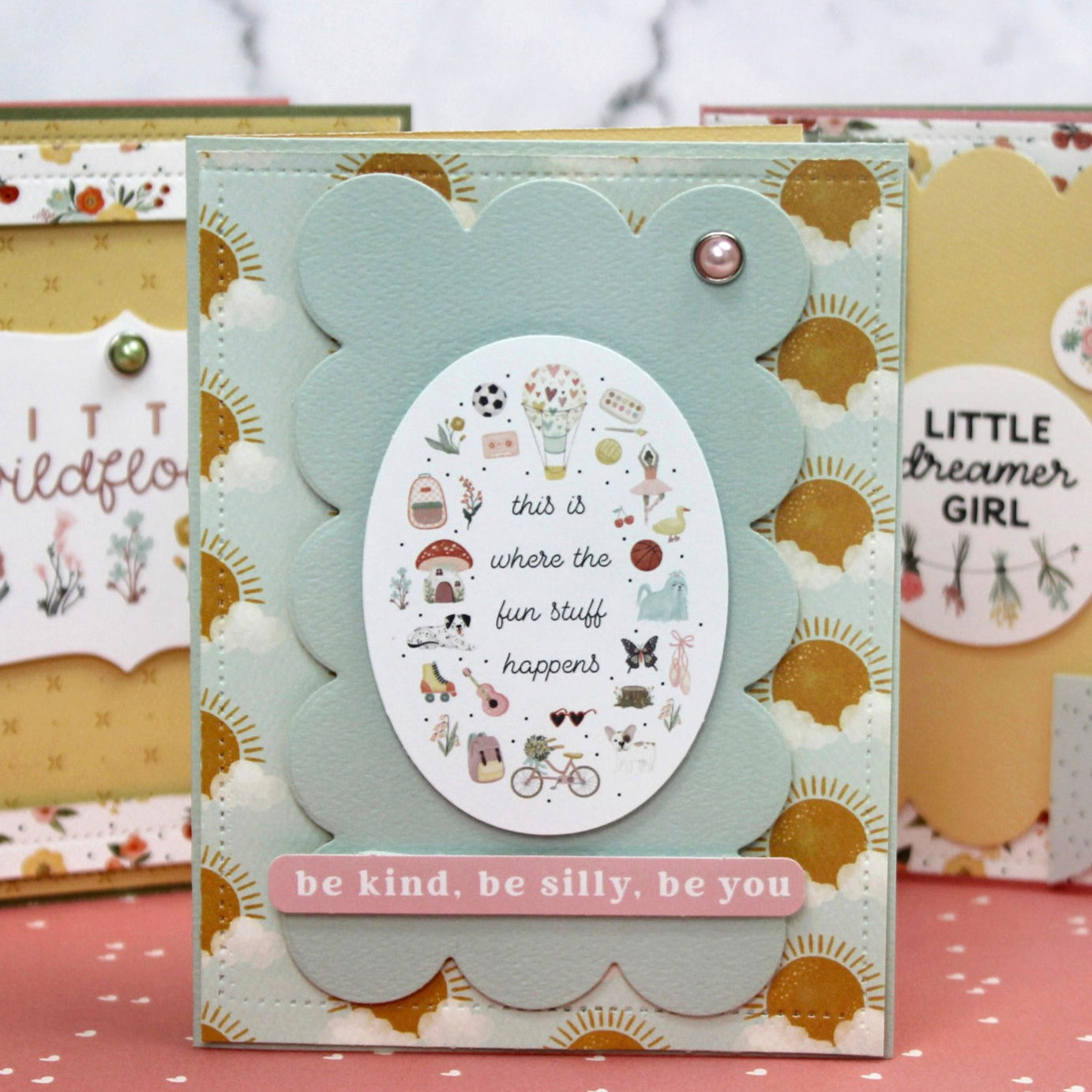 Carta Bella That's My Girl 6 x 6 Mega Paper Pad cbg418031 Be Kind Card