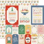 Carta Bella They Say It's Your Birthday 12 x 12 Collection Kit cbys481016 Tags And Journaling Cards