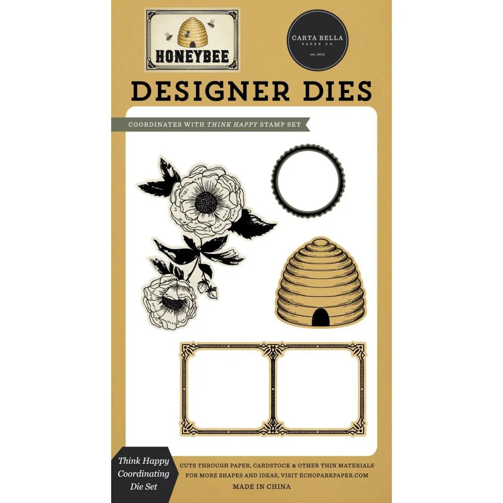 Carta Bella Think Happy Clear Stamps And Dies Bundle cbhb450040