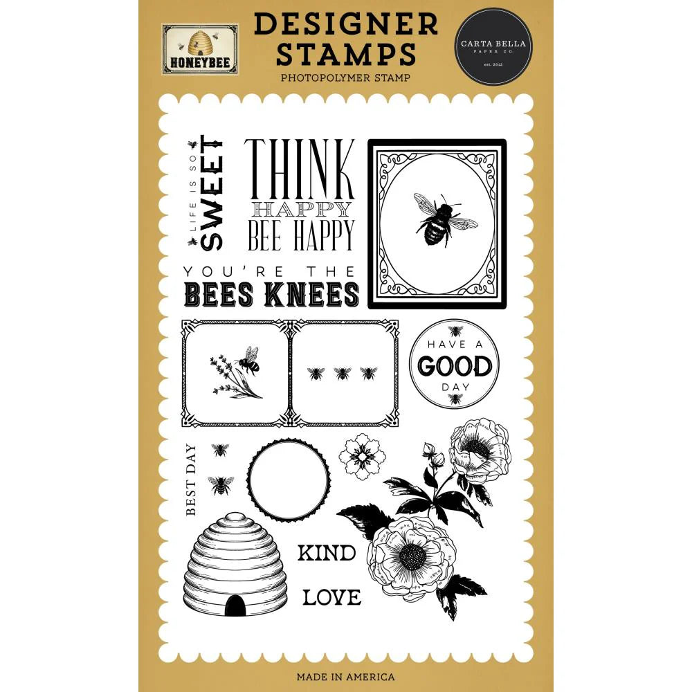 Carta Bella Think Happy Clear Stamps And Dies Bundle cbhb450042
