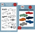 Carta Bella Vintage Vehicles Clear Stamps And Dies Bundle