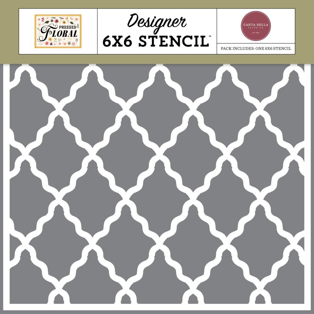 Carta Bella Wavy Diamonds 6 x 6 Stencil cbpf473034