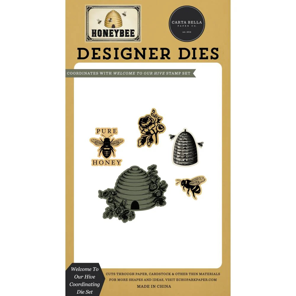 Carta Bella Welcome To Our Hive Clear Stamps And Dies Bundle cbhb450041
