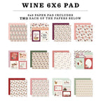 Carta Bella Wine 6 x 6 Paper Pad cbw479023 Detailed Images