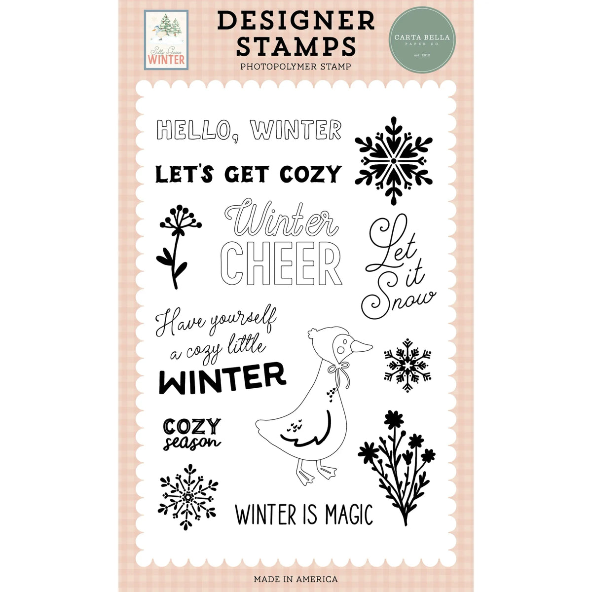 Carta Bella Winter Cheer Clear Stamps cbsgw540044