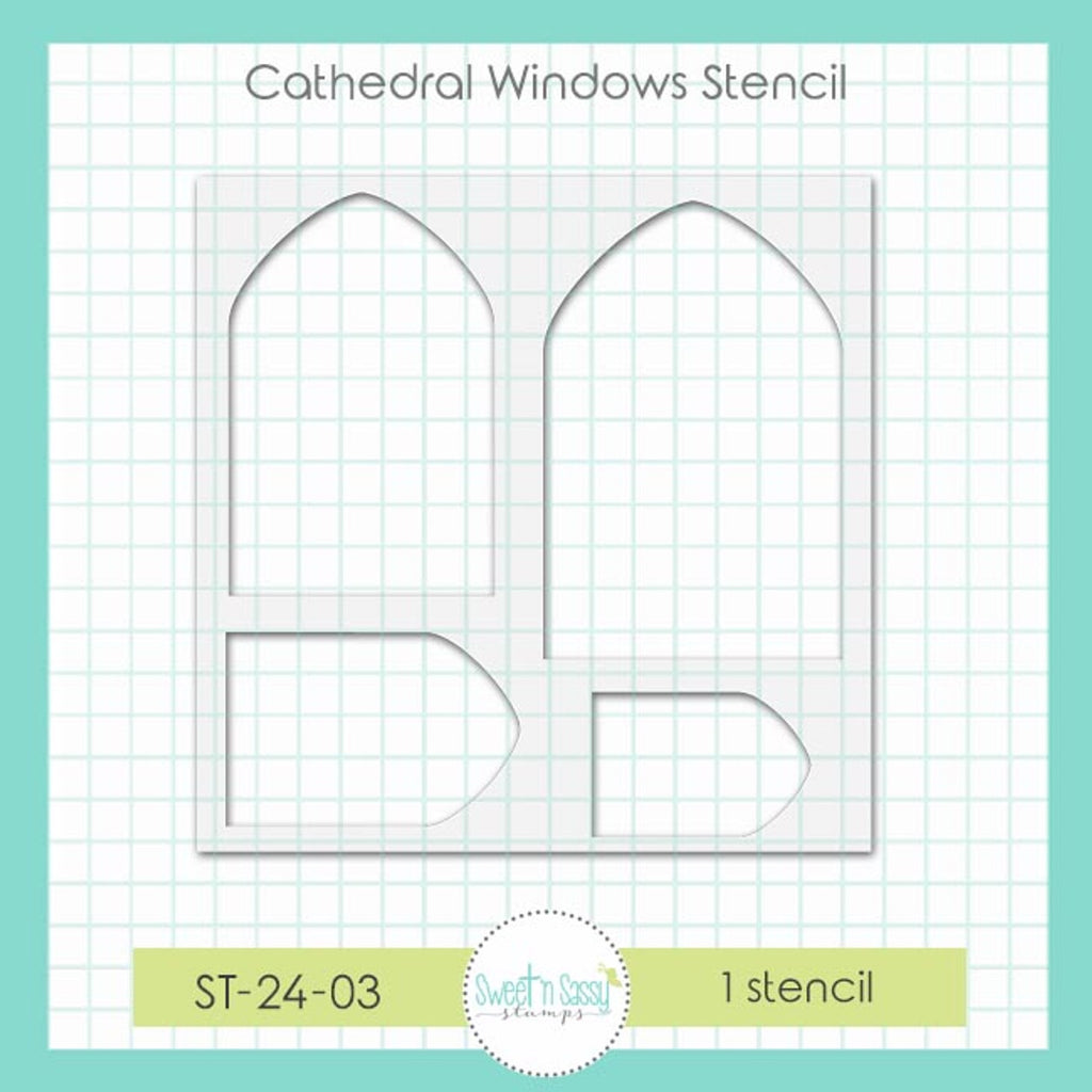Sweet 'N Sassy Cathedral Window Stencil st-24-03