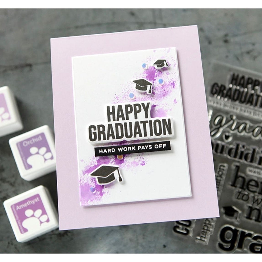 CZ Design Stamps and Dies Grad Basics set992gb Moments in Time Graduation Card | color-code:ALT03