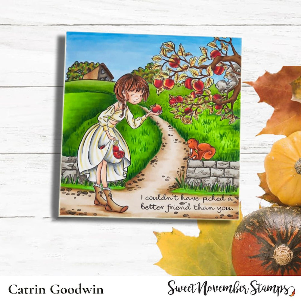 Sweet November Stamps Apple Harvest Clear Stamp Set sns-bb-ap-23 Amy