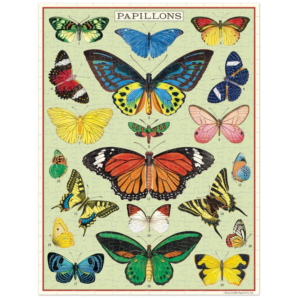 Cavallini Papers & Co. Butterflies 240 Piece Mini Puzzle product