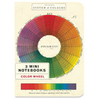 Cavallini Papers & Co. Color Wheel Mini Notebook 3 Pack colours