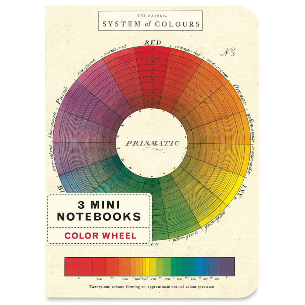 Cavallini Papers & Co. Color Wheel Mini Notebook 3 Pack colours