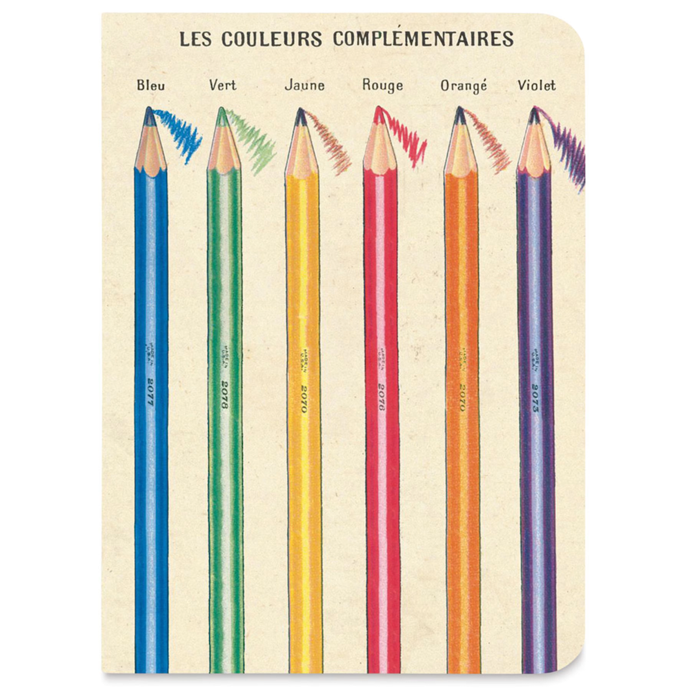 Cavallini Papers & Co. Color Wheel Mini Notebook 3 Pack pencils