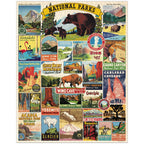 Cavallini Papers & Co. National Parks 1,000 Piece Vintage Puzzle locations