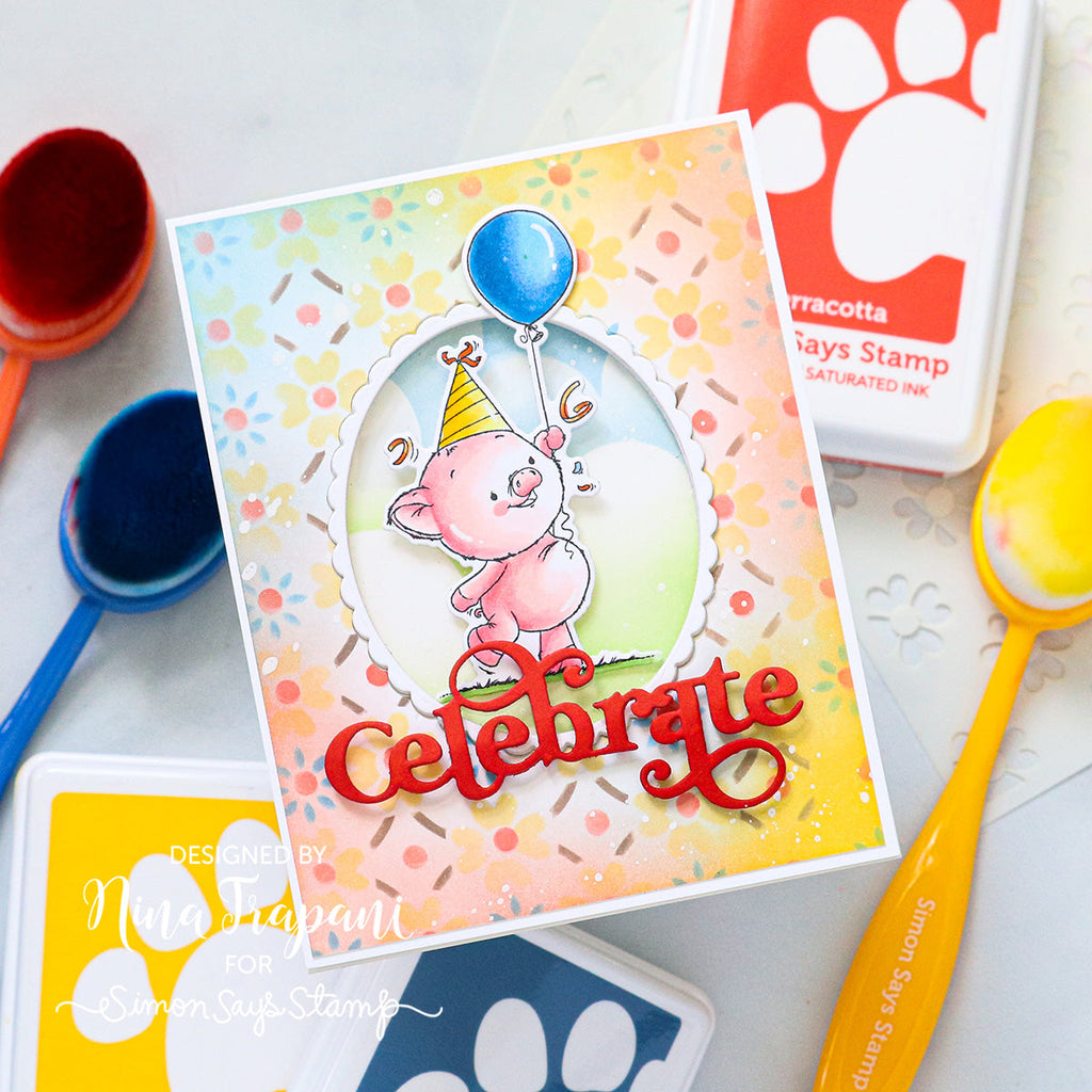 Simon Says Stamps and Dies Celebrating You set768cy Celebrate Birthday Card