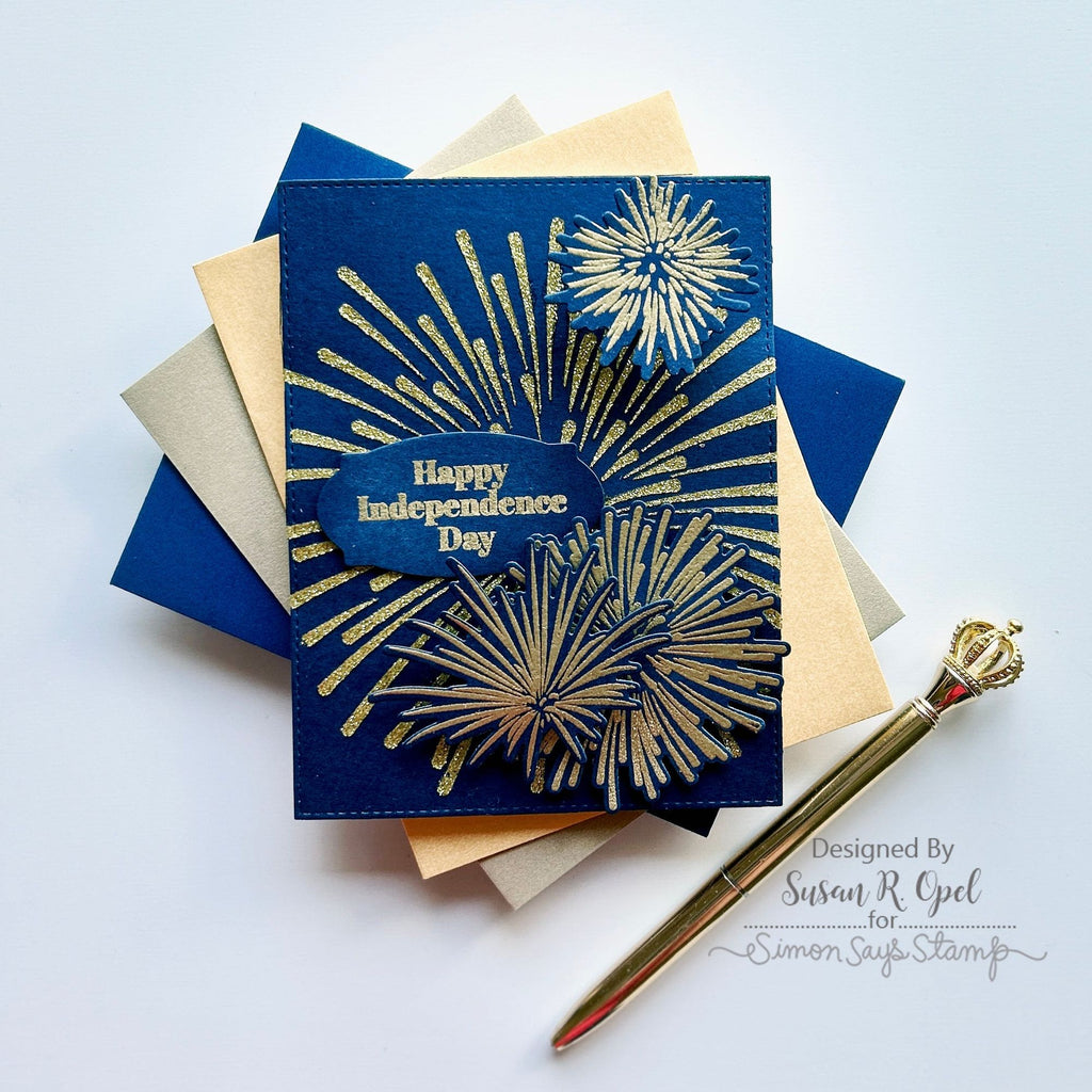 Simon Says Stamp Celebration Fireworks Wafer Dies sssd112821c Out Of This World