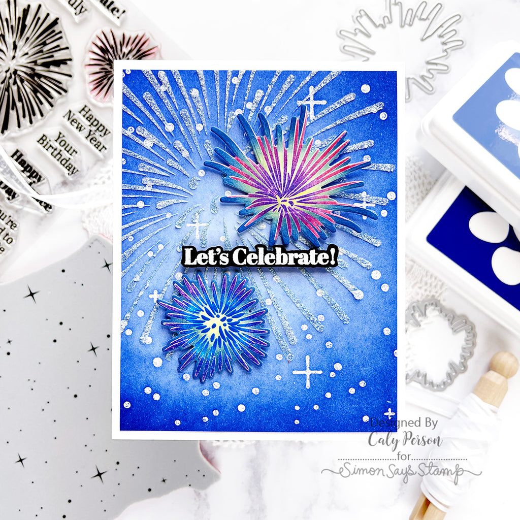 Simon Says Clear Stamps Celebration Fireworks sss302698c Out Of This World Celebrate Card | color-code:ALT01