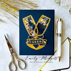 CZ Design Champagne Flute Wafer Die czd220 Diecember Cheers Card | color-code:ALT01