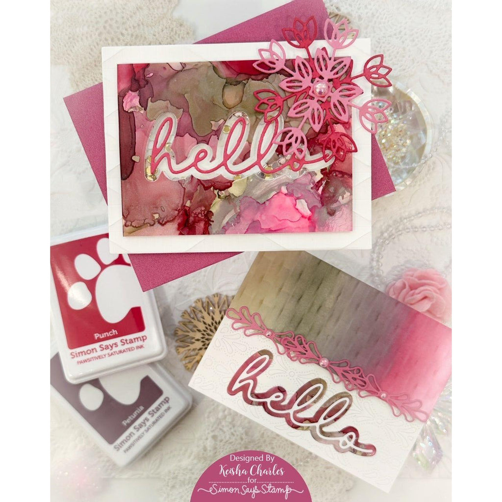 Simon Says Stamp Embellishment Mix Champagne cm1223 Diecember Hello Cards