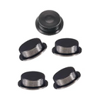 Charcoal Grey Charm Spinners Pack Of 5
