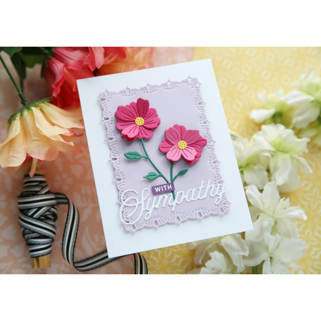 Simon Says Stamp Charming Flower Stem Wafer Dies s997 STAMPtember Sympathy Card | color-code:ALT01