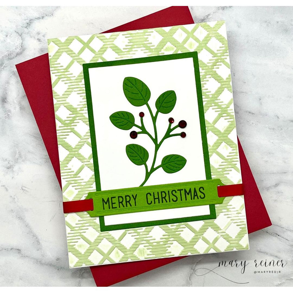 Simon Says Stamp Charming Berry Branch Wafer Die s995 Sugar and Spice Holiday Card 