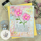 Simon Says Stamp Charming Flower Stem Wafer Dies s997 STAMPtember Just a Note Card
