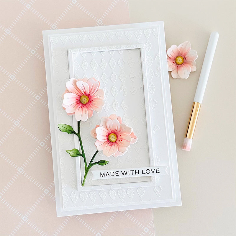 Simon Says Stamp Charming Flower Stem Wafer Dies s997 STAMPtember Love Card